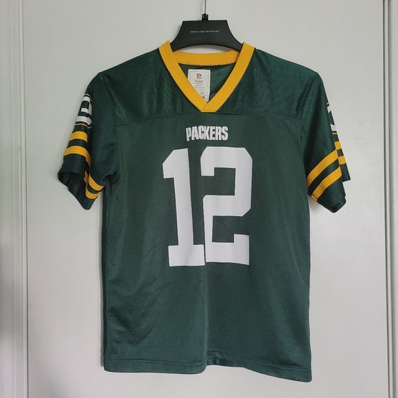 Green Bay Packers Rodgers #12 NFL Jersey Youth Size L (12/14) - Picture 1 of 6